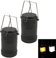 2er Set LED Camping Laterne Outdoor Campinglampe Leuchte Batteriebetrieben Tragbare Campinglaterne 2 Leuchtmodi Hellweiss & Flammenlicht