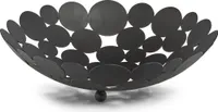 Zeller Obstschale, Metall, 29x8,5 cm, schwarz