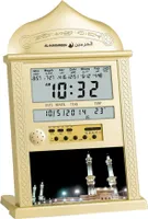 Digitale Azan-Uhr, muslimische Gebetsuhr, Wecker, islamische Digitaluhr mit Temperaturfunktion und LCD-Display für alle Gebete