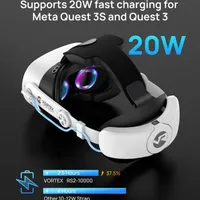 VortexVR Elite Strap mit 10000 mAh Akku | für Meta Quest 3S & Quest 3