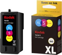 Kodak Verite 5 Ersatz Tinten ‎ALT1UA XL Color Ink Jet Cartridge f. Vertite 55W Eco, Verite 55W Mega Eco, Verite 55 Mega Plus,Verite 55 XL plus, Verite 65 Mega Plus, Verite 65 XL Plus