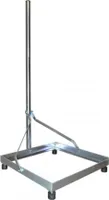 PremiumX Balkonständer 50x50cm Stahl 1m Mast Flachdachständer Flachdachalterung für Sat Anlagen, DVB-T oder UKW Antennen