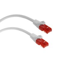 Ethernetový propojovací kabel 2x RJ45 UTP cat6 síťový lan kabel 3 metry bílý