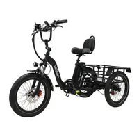 2025 20 Zoll*3.0 Elektro-Dreirad MIT Korb E-Bike Lastenfahrrad E-Bike Klappräder Bafang Motor Aluminium Maximale Belastung 180KG