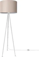 Stehleuchte Wohnzimmer Schlafzimmer Dreibein Stofflampenschirm Stehlampe E27 Uni
