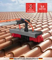 Genius Starlyf Telescopic Hydrocleaner Teleskopbürste mit Teleskopstange 3,6 M, Hydroreiniger mit Wasseranschluss für Dach Fenster Auto Set 9-tlg.