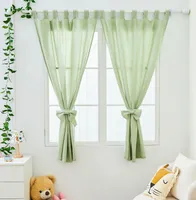 Schlaufen (2 St), Vorhänge 100 x 150 cm Kurz 2er-Set Khaki