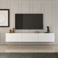 Skye Decor, West - White, TV-Schränke, Weiß, 150 x 30 x 32 cm