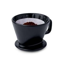 Tchibo Kaffeefilter, Filtergröße 2, Spülmaschinengeeignet, Keramik, Schwarz