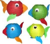 Laternen Bastelset Fische von Prell, 4 Stück