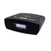 Soundmaster URD480 DAB+/UKW Uhrenradio, CD/MP3, USB, AUX-In, versch. Farben. Farbe: Schwarz