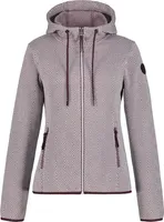 Icepeak Auen Midlayer dla kobiet z kapturem, Kolor:Ciemnoczerwony, Rozmiar:L