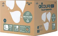 Toilettenpapier Fripa Oecolife, 3-lagig, 27 Rollen a. 250 Blatt, weißgrau