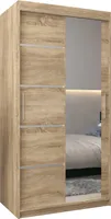Kleiderschrank, Schiebetürenschrank Schlafzimmer, Schrank mit Spiegel VERONA 2 100 cm
