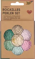 folia 12908 - Rocailles Perlen Set, Pastell, ideal, um eigenen Schmuck zu gestalten und herzustellen