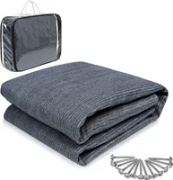 JNGLGO Markýza Koberec Camping Mat s přepravní taškou + kolíky, prodyšný stan Koberec Markýza Koberec z HDPE Neklouzavý stan Pad Outdoor