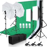 Sada studiových světel - 45W LED softbox a 2m stativy - ideální pro portrétní fotografie a živé vysílání