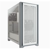 Počítačová skriňa Corsair 4000D s bočným oknom, biela, ATX, napájací zdroj v balení Nie