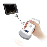 CMS1600B tragbare Hand-Farb-Ultraschall-Scanner Farb-Doppler-Diagnose-Ultraschallgerät konvexe und lineare Sonde Wireless Wifi IOS Android-System