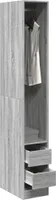 vidaXL Kleiderschrank Grau Sonoma 30x50x200 cm Holzwerkstoff