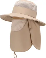 INF Sonnenschutz für den Außenbereich, breitkrempiger Sonnenhut Khaki