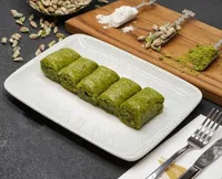 Slávna baklava Gaziantep Koçak Pistáciové rolky - bohatý a chrumkavý turecký dezert - 500 gramov