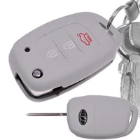 kaser Autoschlüssel Hülle für Opel Chevrolet – Cover TPU Silikon Hochglanz  Schutzhülle Schlüsselhülle für Chevrolet Aveo Opel Corsa Zafira Mokka (Rot)