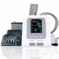 CONTEC08A Digitales Blutdruckmessgerät Farbe LCD NIBP Gerät Erwachsene Kind Säugling Neugeborene 4 Manschetten+Erwachsene SpO2