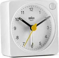 Braun 67101 Quartzový cestovní budík bílý, barva:bílá