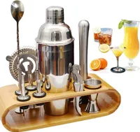 12-Tlg Cocktail Shaker Set, 750ml Shaker, für Bar, Hausparty, leicht zu reinigen und bequem zu handhaben, Ideales Barset und Geschenk