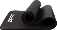 ZIPRO gymnastická podložka, podložka na jogu, podložka na jogu, polstrovaná protišmyková podložka pre fitness Pilates gymnastiku s popruhom na prenášanie, 10 mm, čierna