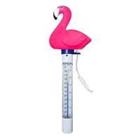 Cartoon Niedlicher Schwimmender Schwimmender Spa-Pool-Teich-Thermometer-Flamingo 
