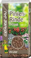 Pinienrinde 70 L 2-8mm Körnung Pinienmulch Dekorrinde Rindenmulch Bodenabdeckung