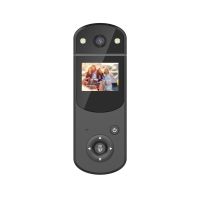 Digitale DV-Kamera Mini-Koerper-Auto-Kamera-Videorecorder MP3-Player 1080P HD-Bildschirm mit Infrarot-Nachtlicht-Drehlinse fuer Sportheimbuero Begleitender Recorder Weihnachtsgeschenk