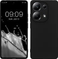 kwmobile Handyhülle kompatibel mit Xiaomi Poco M6 Pro (4G) Hülle - Handy Case aus weichem Silikon in Schwarz