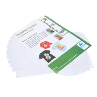 10szt Papier do transferu laserowego Wzór odzieży Druk termiczny Jasny kolor Materiały eksploatacyjne do wymiany