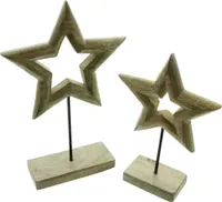 Weihnachtsdeko "Stern", 2er Set