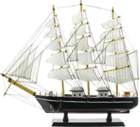 Cepewa Segel Schiff Wooden Dhows schwarz