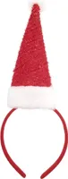 Haarreif mit Nikolausmütze Weihnachtsmütze Haarschmuck Weihnachtskostüm Mütze