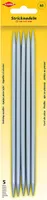 KLEIBER Stricknadel-Set / Strumpfspiele 200 mm x 6,0 mm 5 Aluminium-Stricknadeln