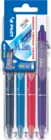 PILOT Tintenroller FRIXION BALL CLICKER 07 Set2Go 4er Etui blau pink violett hellblau
