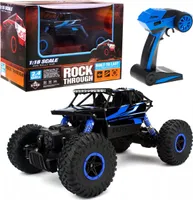 COIL RC-Monstertruck, RC-Auto, Ferngesteuertes Auto, Geländewagen, 1:18, 2,4 GHz, Fernbedienung: 60 – 100 m, 4-Rad Antrieb, Blau