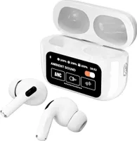 Kabellose Bluetooth-Kopfhörer, Kopfhörer mit Geräuschunterdrückung, LED-Touchscreen-Ohrhörer, 500 mAh, super lange Standby-Zeit