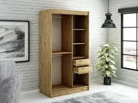 MINIO Schubladen für Kleiderschränk 120 cm LETO Artisan Eiche