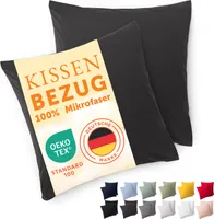 Povlak na polštář Blumtal 40 x 80 cm s hotelovým uzávěrem - sada 2 povlaků na polštář, taupe, povlak na polštář - jako nový