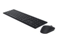 DELL KM5221W, Volle Größe (100%), RF Wireless, QWERTY, Schwarz, Maus enthalten