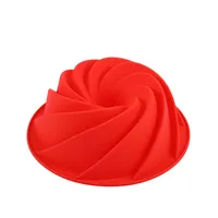 Silikon Backform, Kuchenform,9 Zoll(Spiralkuchenform)