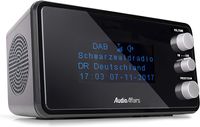AudioAffairs Uhrenradio DAB+ | Mini Digital-Radio für die Küche | Radiowecker mit 2 Weckzeiten | Snooze-, Nap- und Sleep-Timer