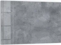 DEQORI Küchenrückwand Glas 60x40 cm 'Betonstruktur im Detail' Spritzschutz Bad Rückwand