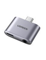 UGREEN 70311 Soundkarte, UGREEN USB-C Kopfhörer Adapter mit Ladebuchse für Schnellladen Typ C auf 3.5mm Klinke Adapter Aux Adapter, kompatibel mit Galaxy S21, S21 Ultra, Note 10,iPad Pro 2020,Pixel 2 XL, Huawei P20 usw.